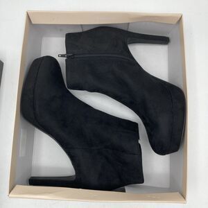 BCBGeneration Womens Jeanne Faux Leather Ankle Boots Shoes Black 9 M /40